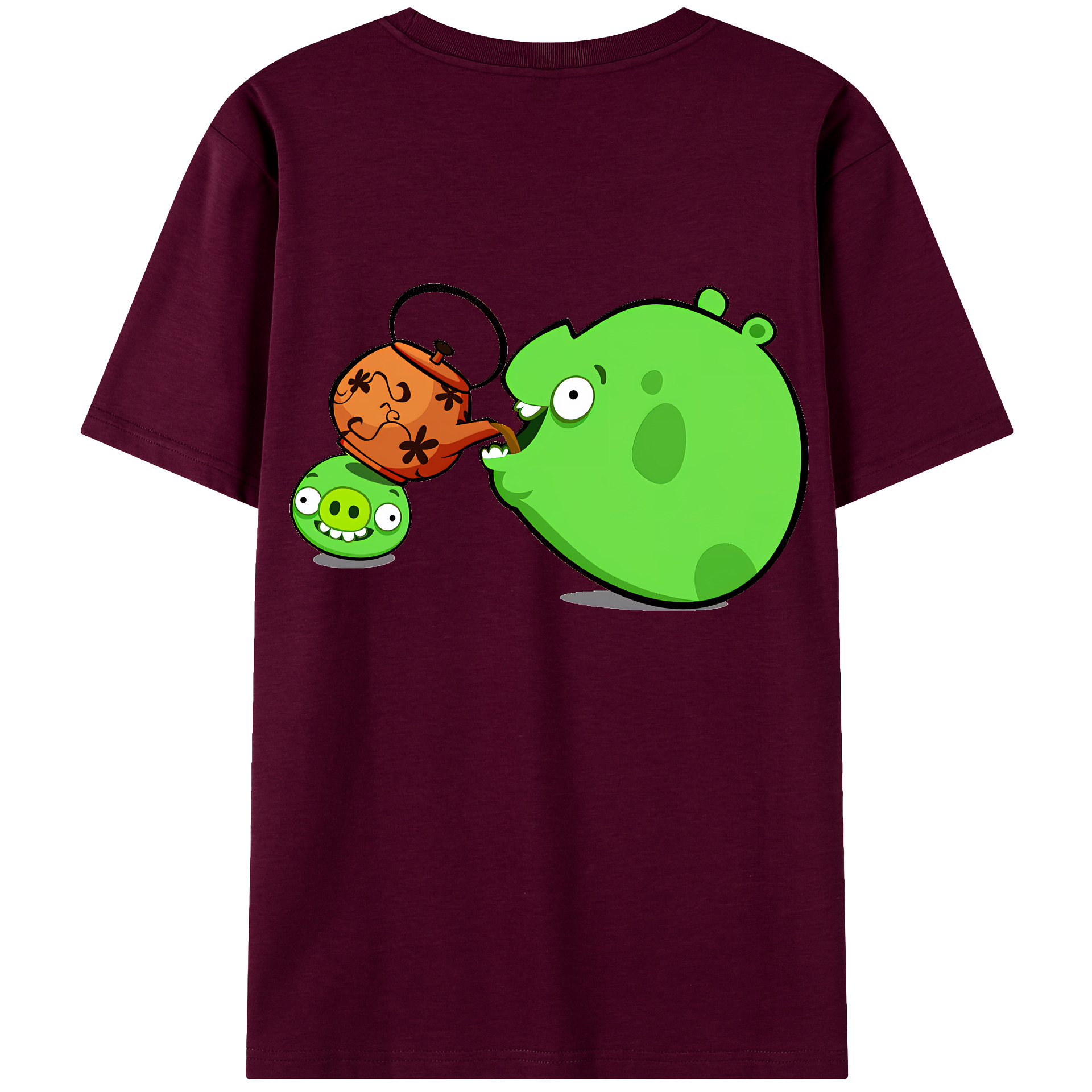 （画像用） Angry Birds アングリーバード レディース半袖Tシャツ(バックプリント)